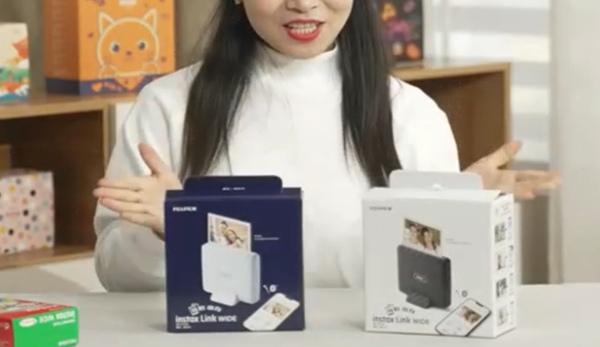 富士便攜式口袋照片打印機(jī)短視頻制作